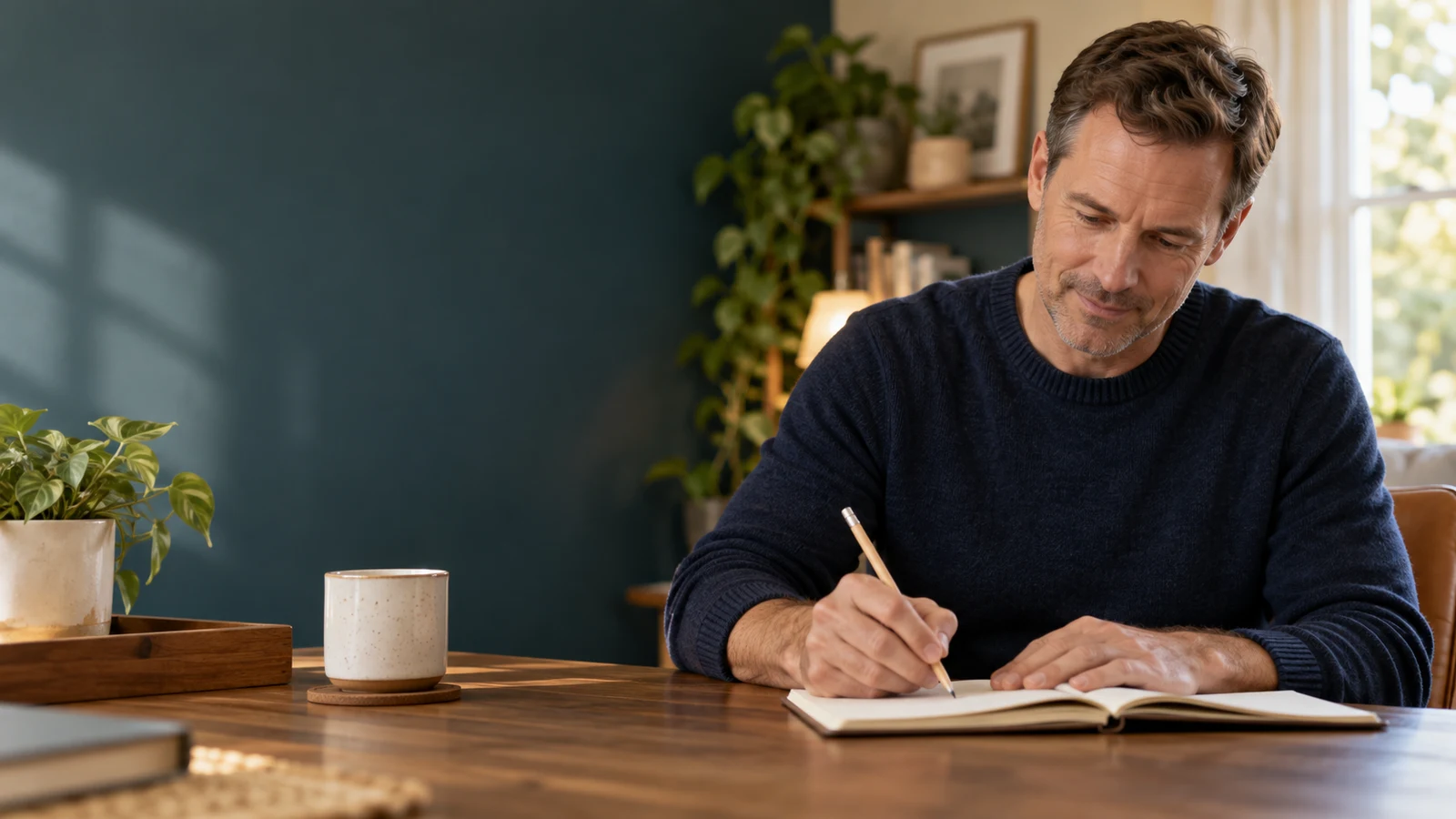 Adult preparing a brief written appointment history