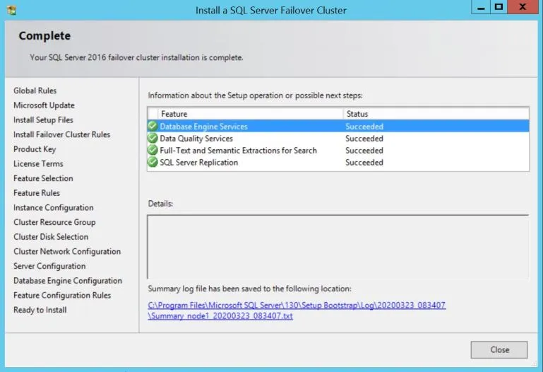 Failover Cluster Administrator – Reset Password and Delete Cluster