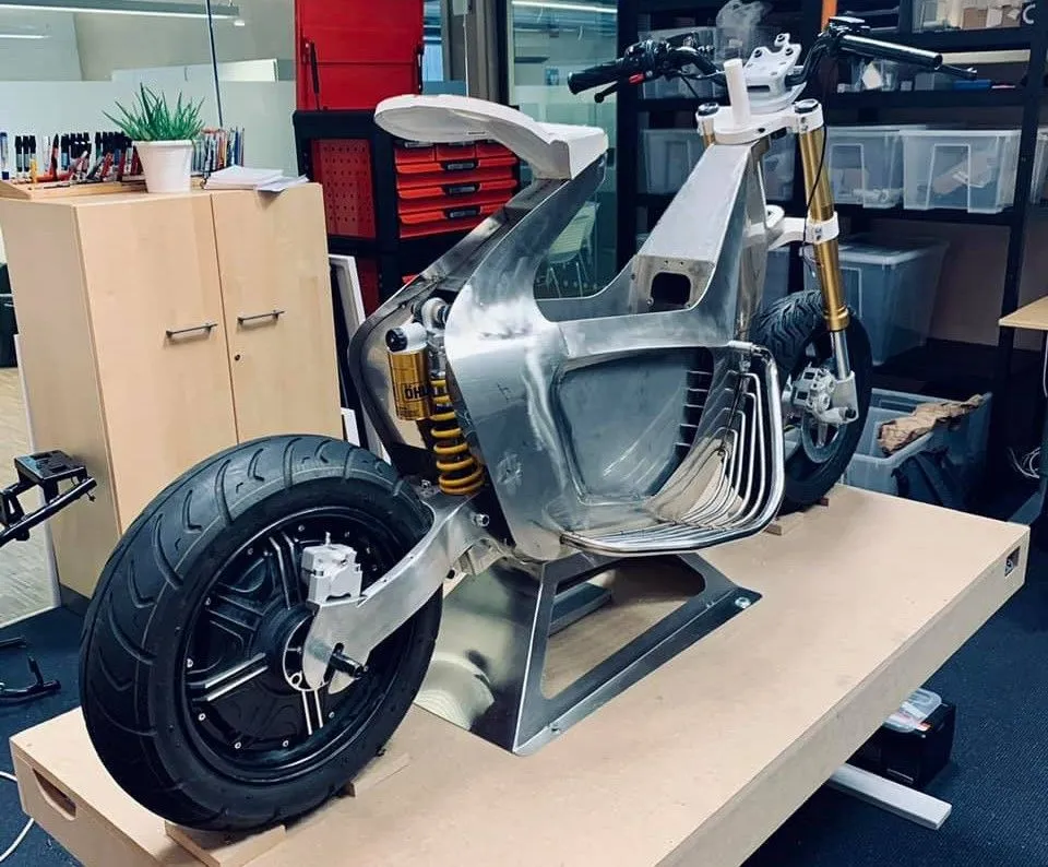 This electric scooter is made from sheets of steel folded like origami. Watch the videoReviewed by Jenna Ford - AI Productivity Editor This electric scooter is made from sheets of steel folded like origami. Watch the videoReviewed by Jenna Ford - AI Productivity Editor