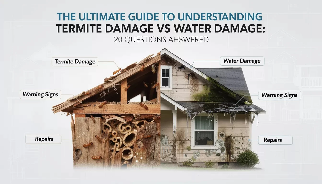 The Ultimate Guide to Termite Damage vs Water Damage (20 Critical Questions Every Homeowner Must Understand)Reviewed by Rachel Kim - Material and Finish Reviewer The Ultimate Guide to Termite Damage vs Water Damage (20 Critical Questions Every Homeowner Must Understand)Reviewed by Rachel Kim - Material and Finish Reviewer