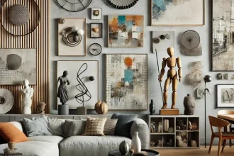 Which Type of Color Blends Into 3d Wall Art For Living Room?