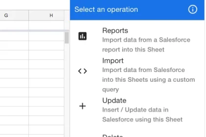 Connect Data from Salesforce with Google Sheets using the Data Connector in Google Sheets