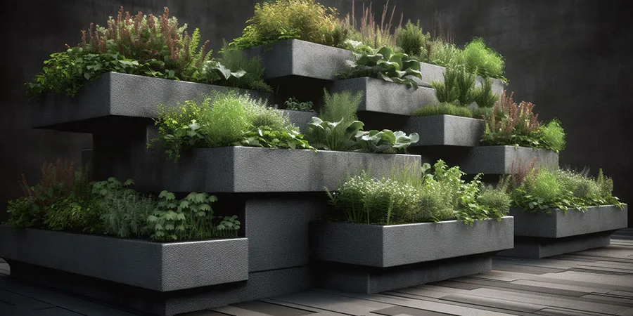 Stacked Planters