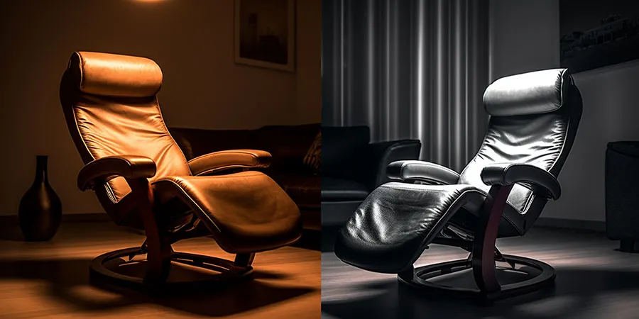 comparison of two model of zero gravity chairs.