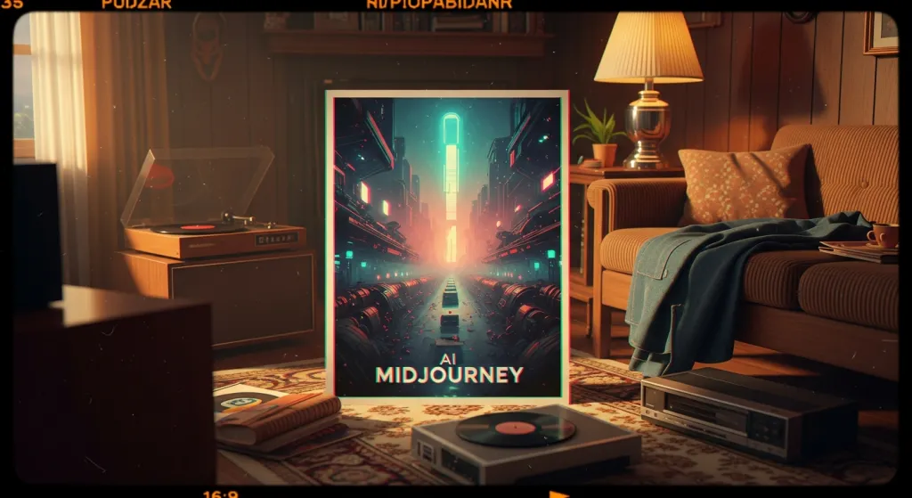 Aesthetic AI-generated artwork in Midjourney style showing photorealistic lighting, detailed textures, cinematic 16:9 composition.