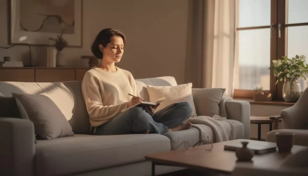 Emotional awareness helping reconnect inner feelings