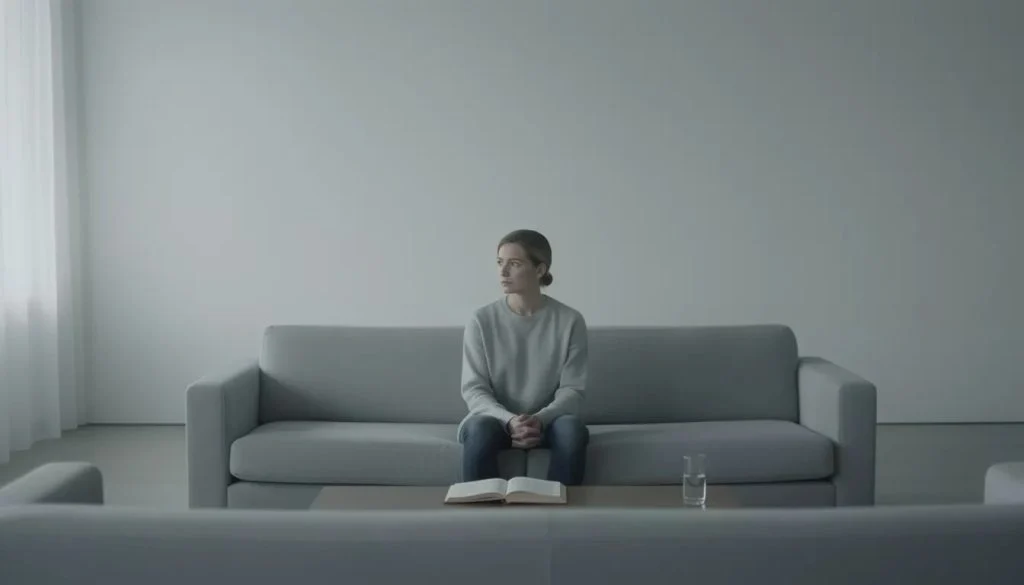 Emotional numbness creating a sense of inner disconnection