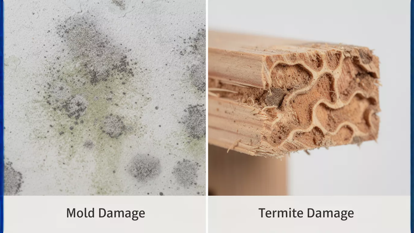 Mold Damage vs Termite Damage in Homes Mold Damage vs Termite Damage in Homes