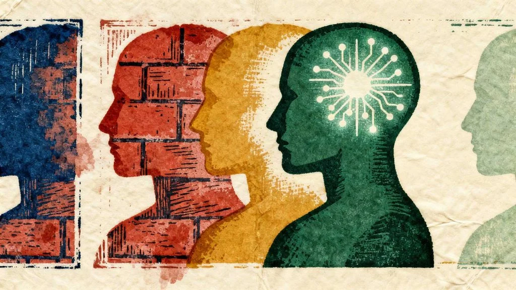 Conceptual illustration representing self-aware artificial intelligence.