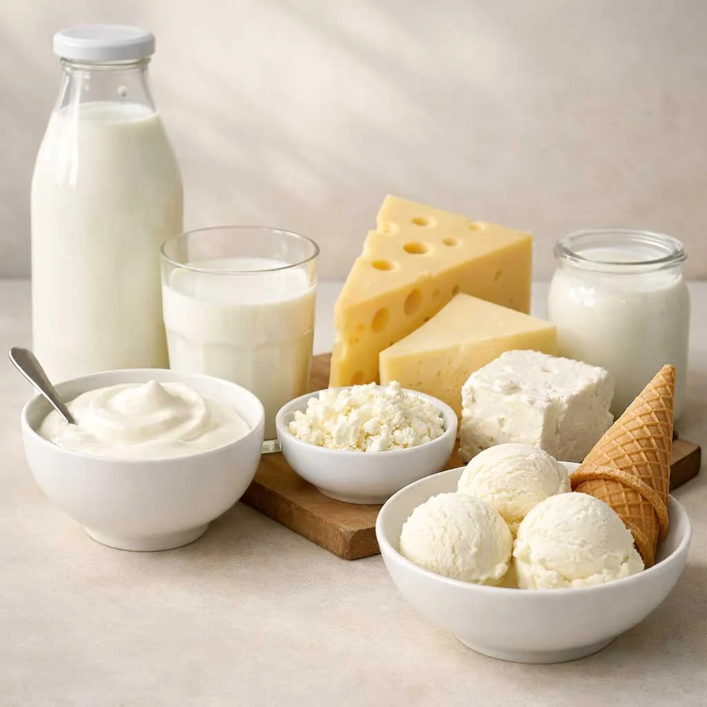 Dairy foods that cause bloating due to lactose sensitivity