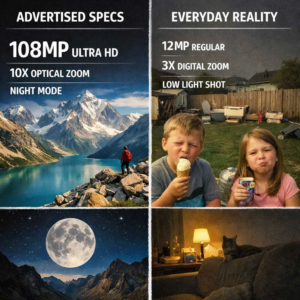 Smartphone camera expectations compared to real usage