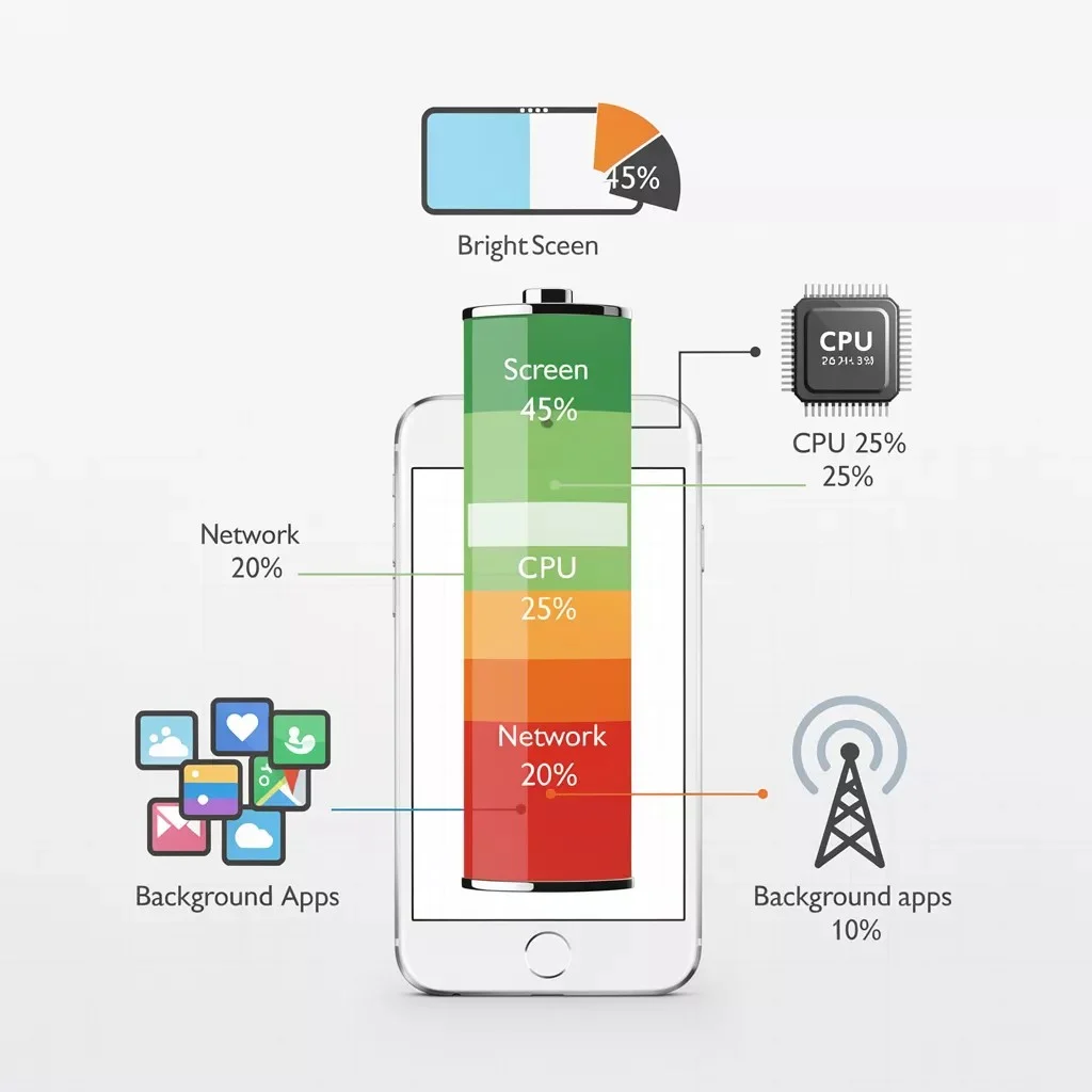 Factors that affect smartphone battery life beyond battery size