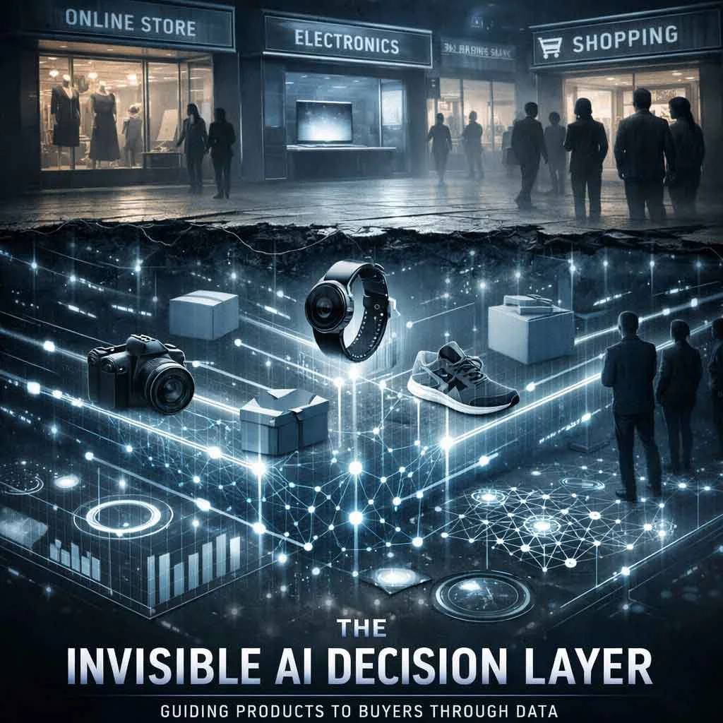 AI decision layer shaping product selling before user interaction