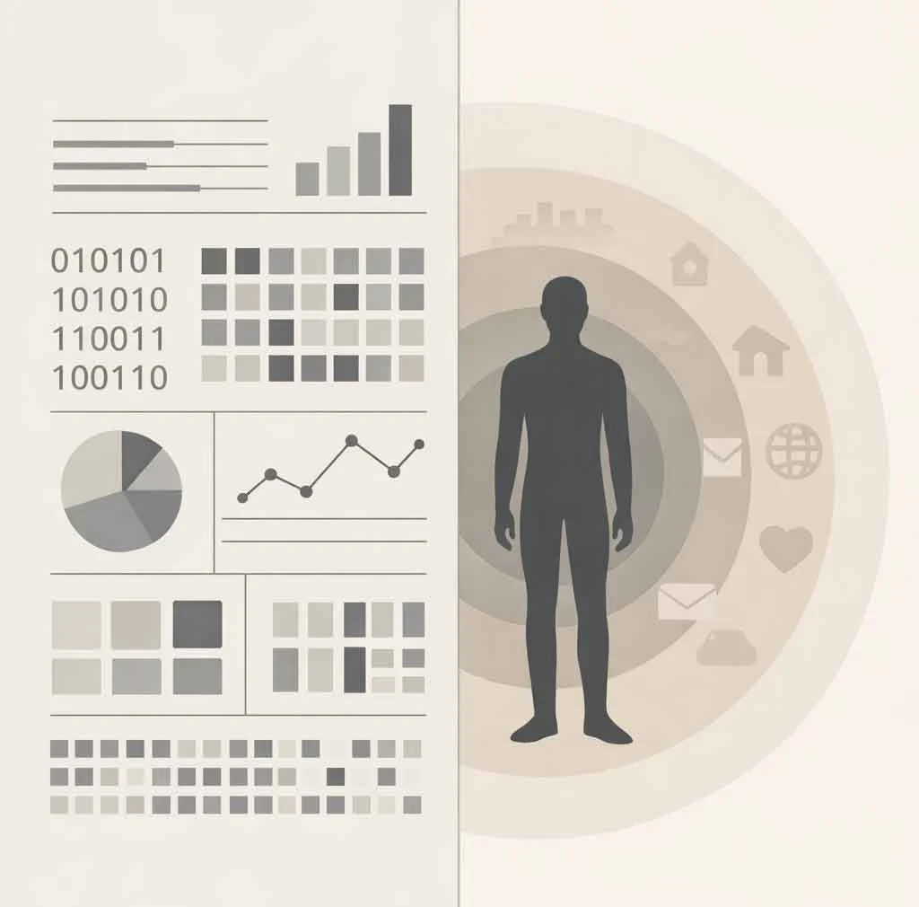 Comparison matrix showing AI strengths versus human judgment strengths