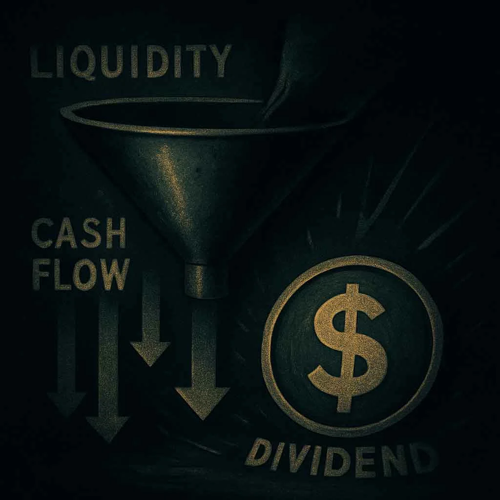 Liquidity contraction affecting dividend sustainability and equity valuation