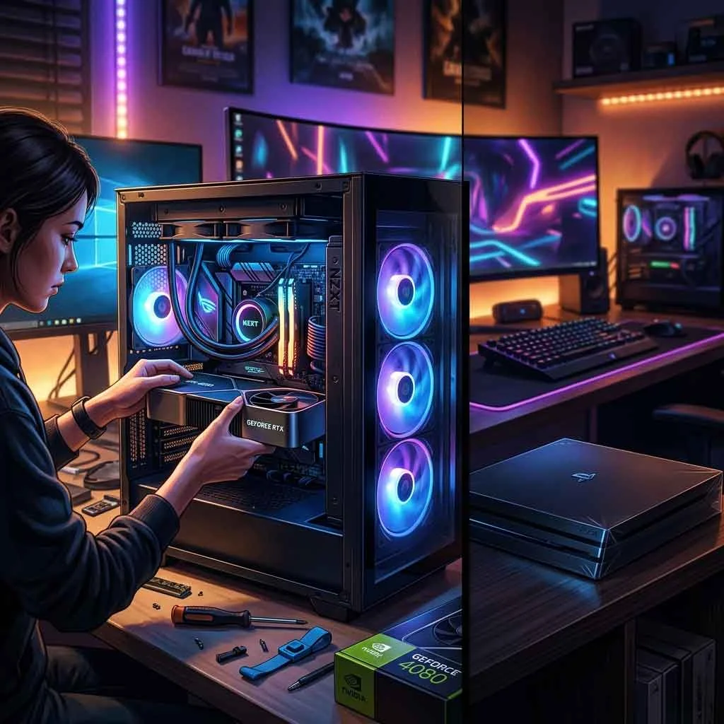 PC upgrade GPU vs console fixed hardware comparison