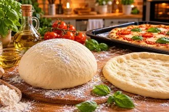 Easy Homemade Pizza Dough That Bakes Crispy