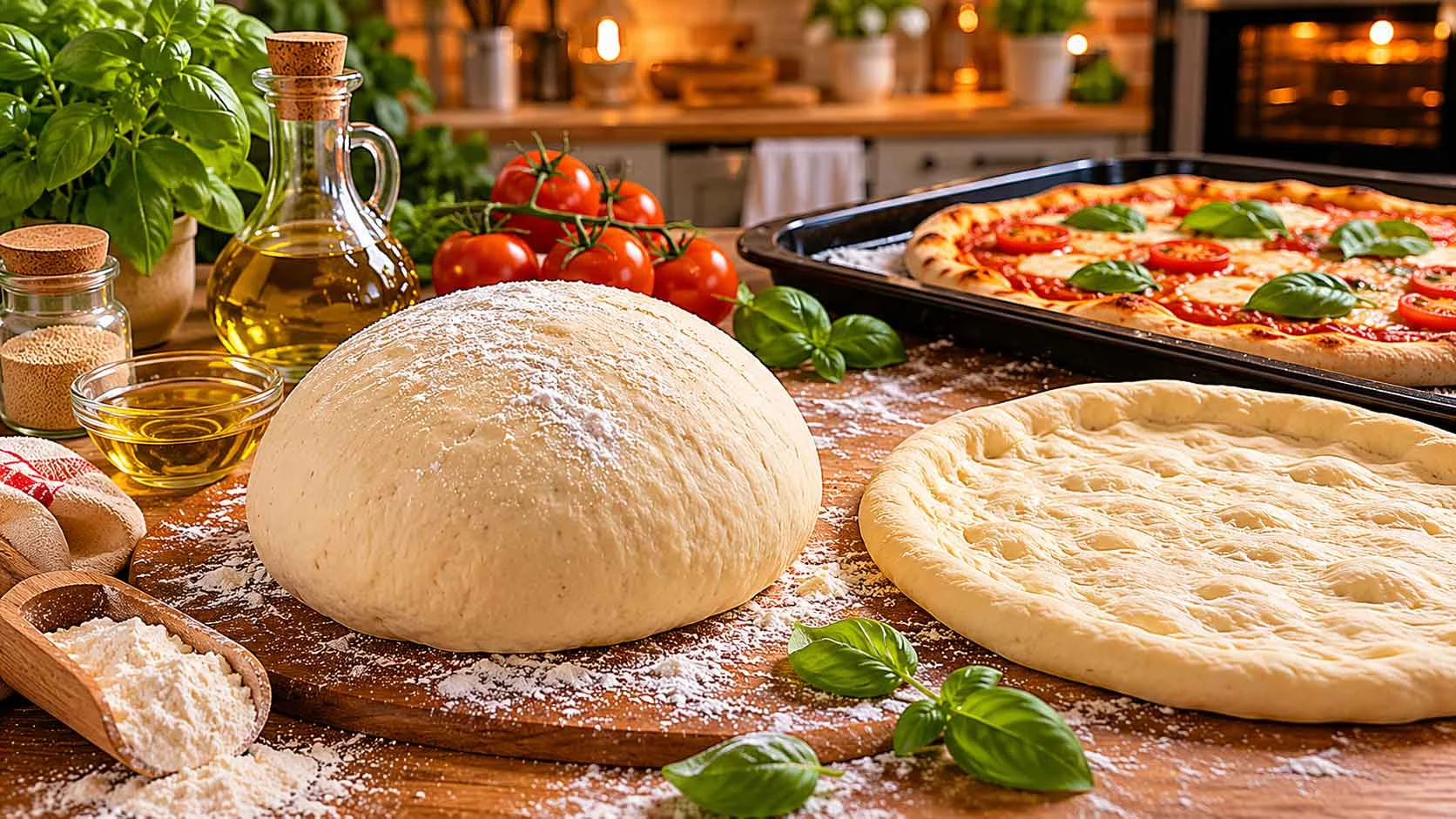 Easy Homemade Pizza Dough That Bakes CrispyReviewed by Marcus Dale - Kitchen Workflow Editor Easy Homemade Pizza Dough That Bakes CrispyReviewed by Marcus Dale - Kitchen Workflow Editor
