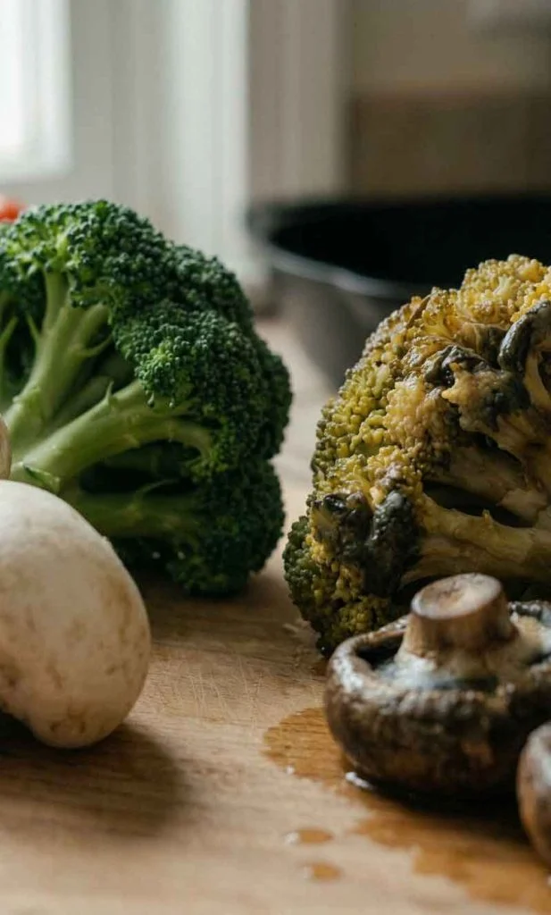 Food surface becoming wet before visible spoilage