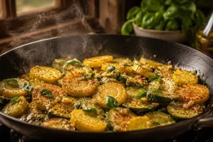 Sautéed Summer Squash With Basil And Garlic Recipe