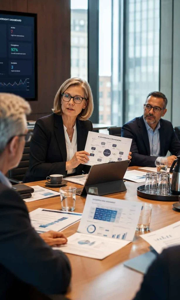 Board-level review of enterprise AI governance and accountability framework
