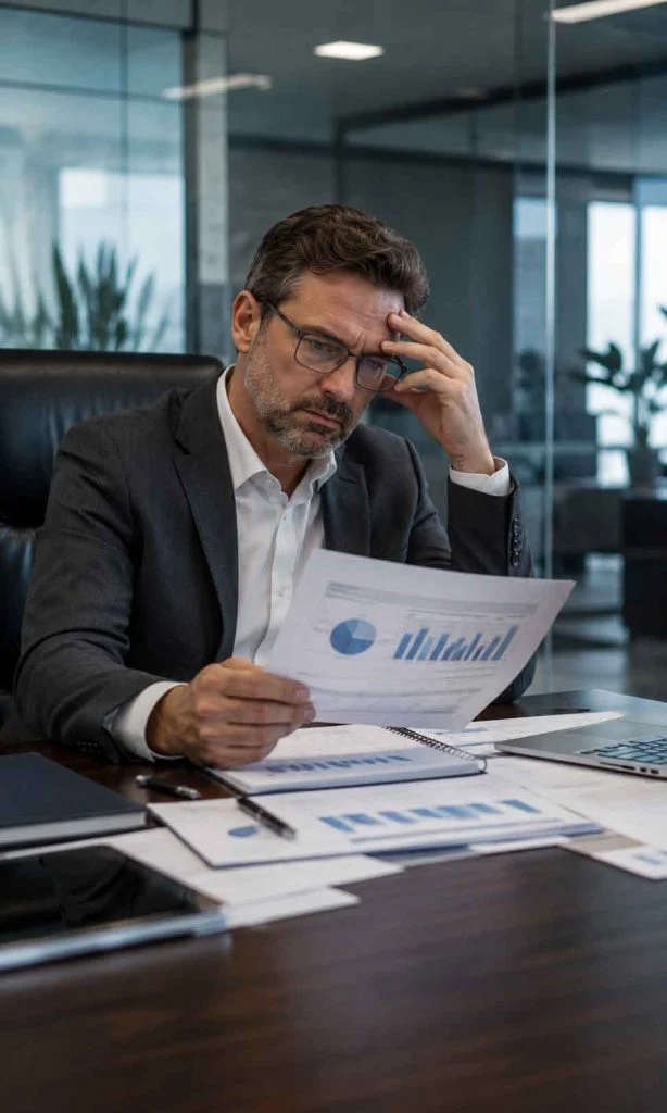 Professional achieving success but immediately worrying about future performance