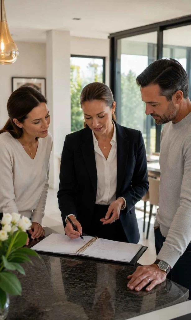 Household manager coordinating family schedules and home operations