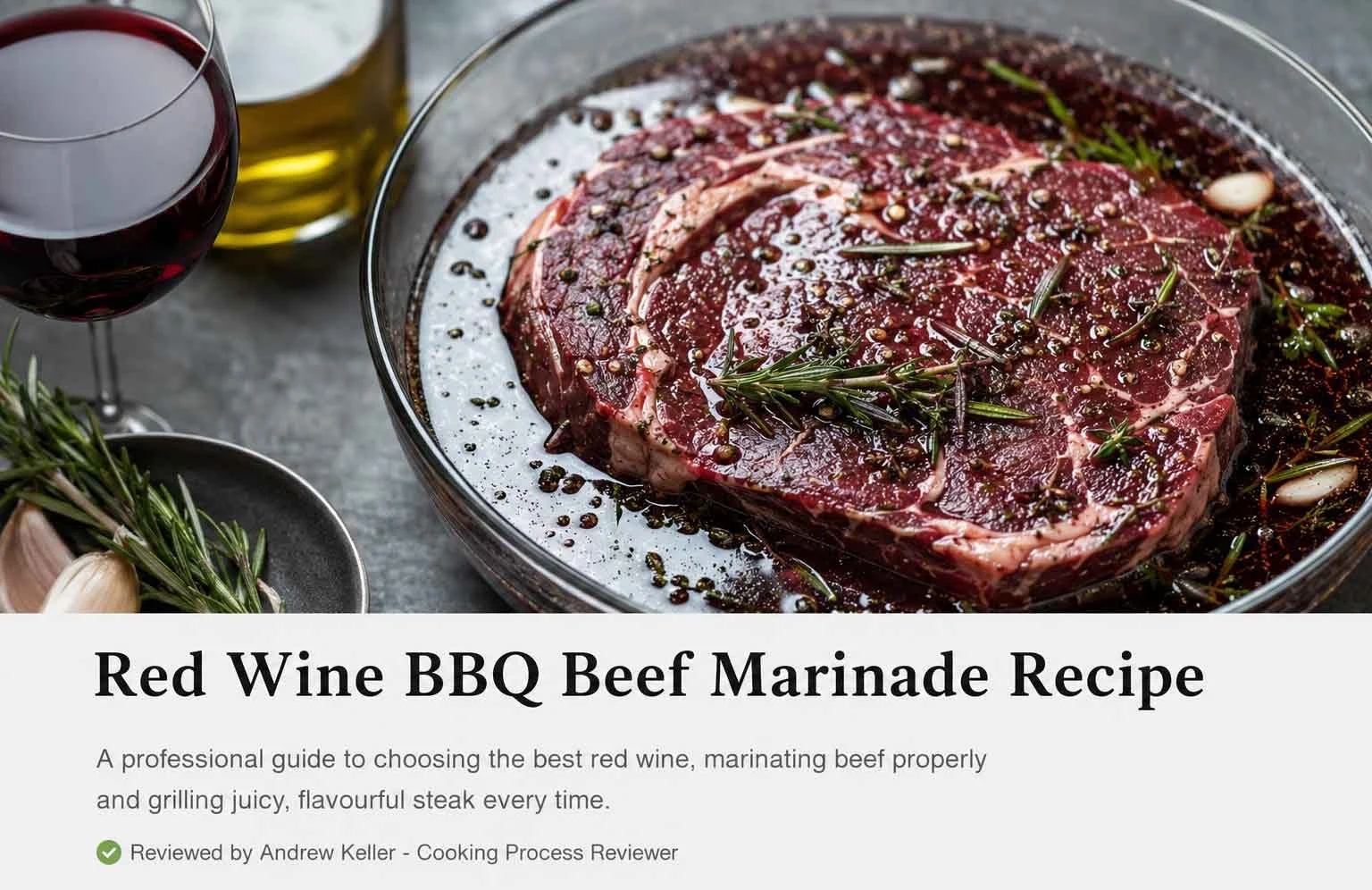 Red Wine BBQ Beef Marinade Recipe: Rich Flavor, Tender Steak & Grilling GuideReviewed by Andrew Keller - Cooking Process Reviewer Red Wine BBQ Beef Marinade Recipe: Rich Flavor, Tender Steak & Grilling GuideReviewed by Andrew Keller - Cooking Process Reviewer