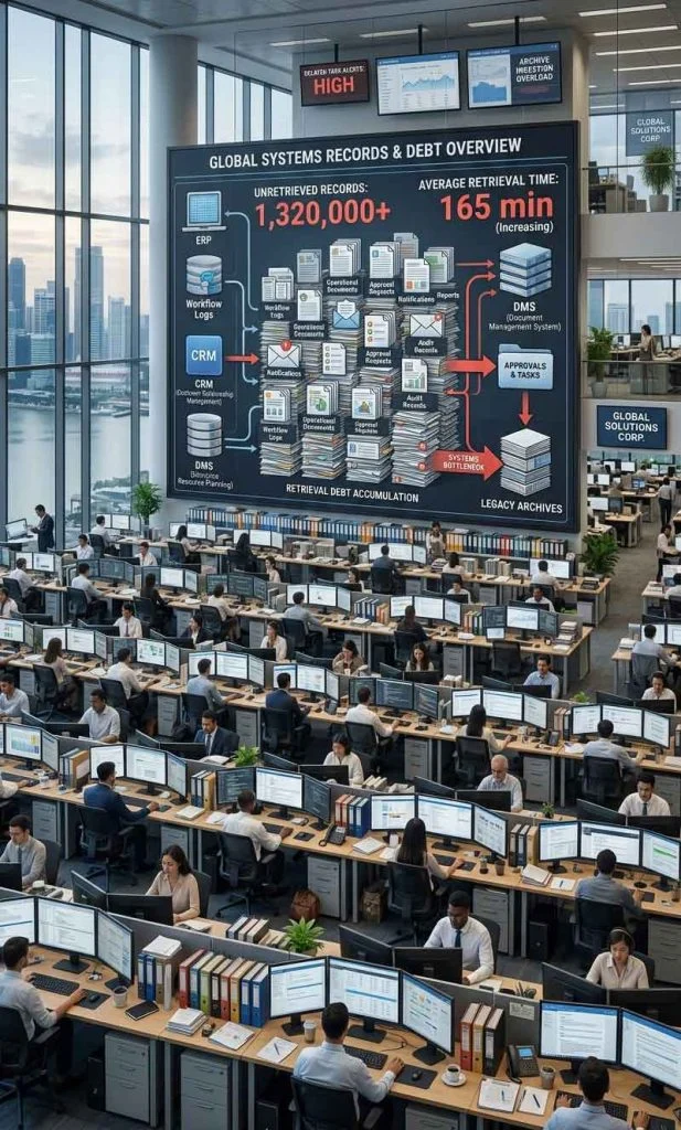 Large volume of workflow data becoming difficult to retrieve inside an automated business system