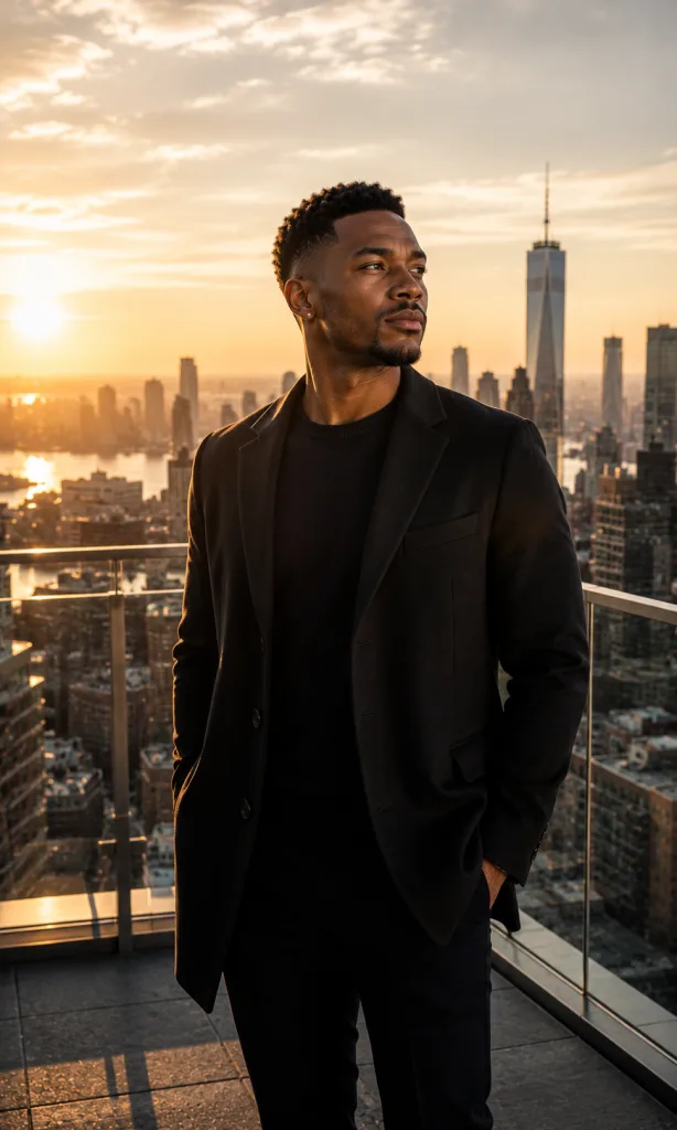 Successful man reflecting on the journey that changed his life