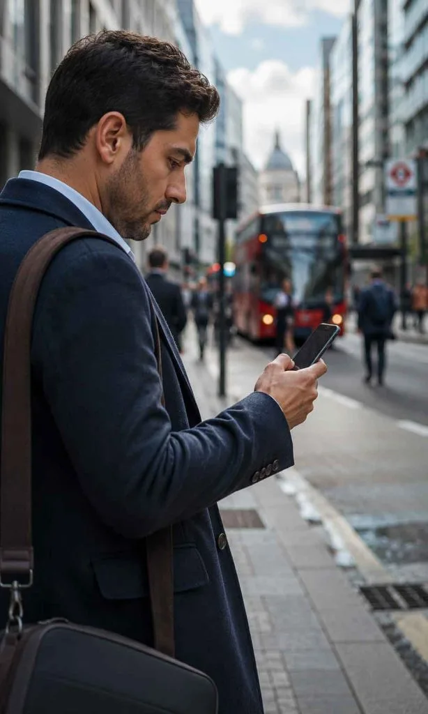 Smartphone user reviewing everyday phone activities before choosing a new device