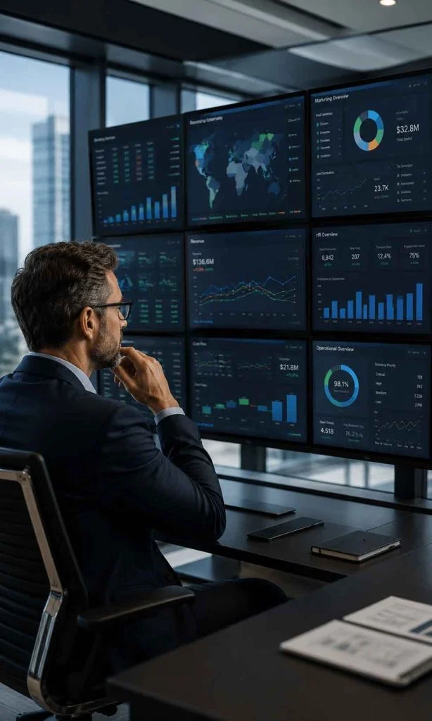 Executive overwhelmed by multiple business dashboards
