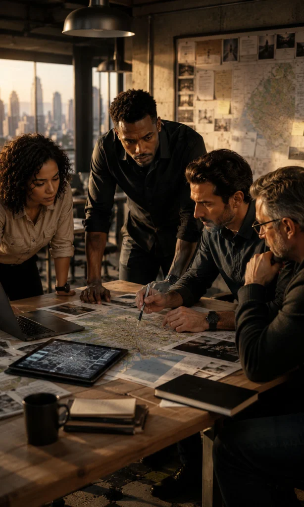 Professional team preparing a carefully planned operation