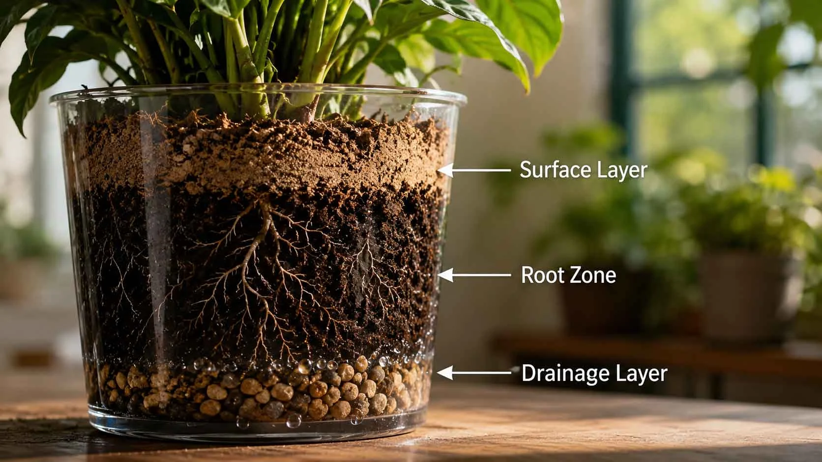 Why Soil Looks Dry on Top but Wet UnderneathReviewed by Erin Wallace - Plant Care Editor Why Soil Looks Dry on Top but Wet UnderneathReviewed by Erin Wallace - Plant Care Editor