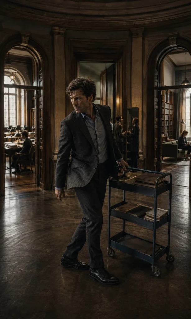 Man turning between several realistic corridors, illustrating that avoidance can have different psychological and physical contributors.