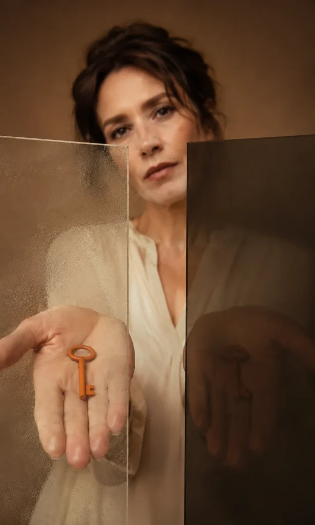 Two similar keys following different surreal pathways representing different causes of memory problems