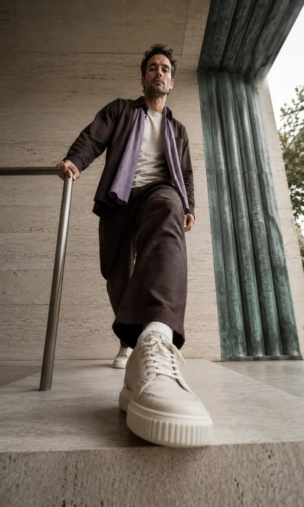 Person stepping onto a low platform illustrating the difference between perceived heaviness and measurable physical weakness