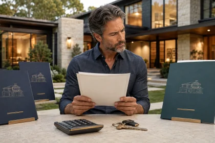 Homeowner comparing first and second mortgages with one new refinance loan