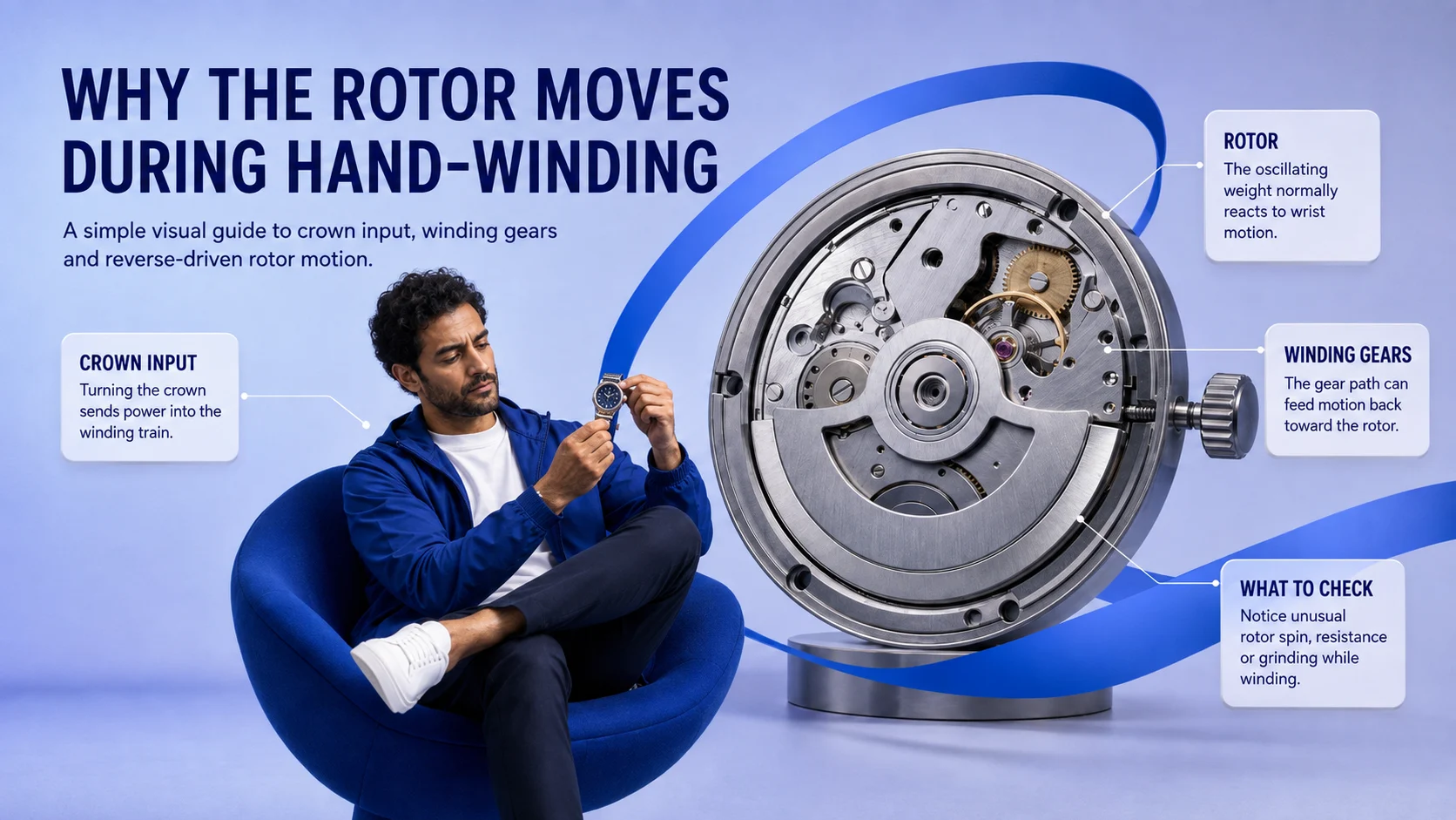 Why Your Automatic Watch Rotor Spins When Hand-Winding Why Your Automatic Watch Rotor Spins When Hand-Winding