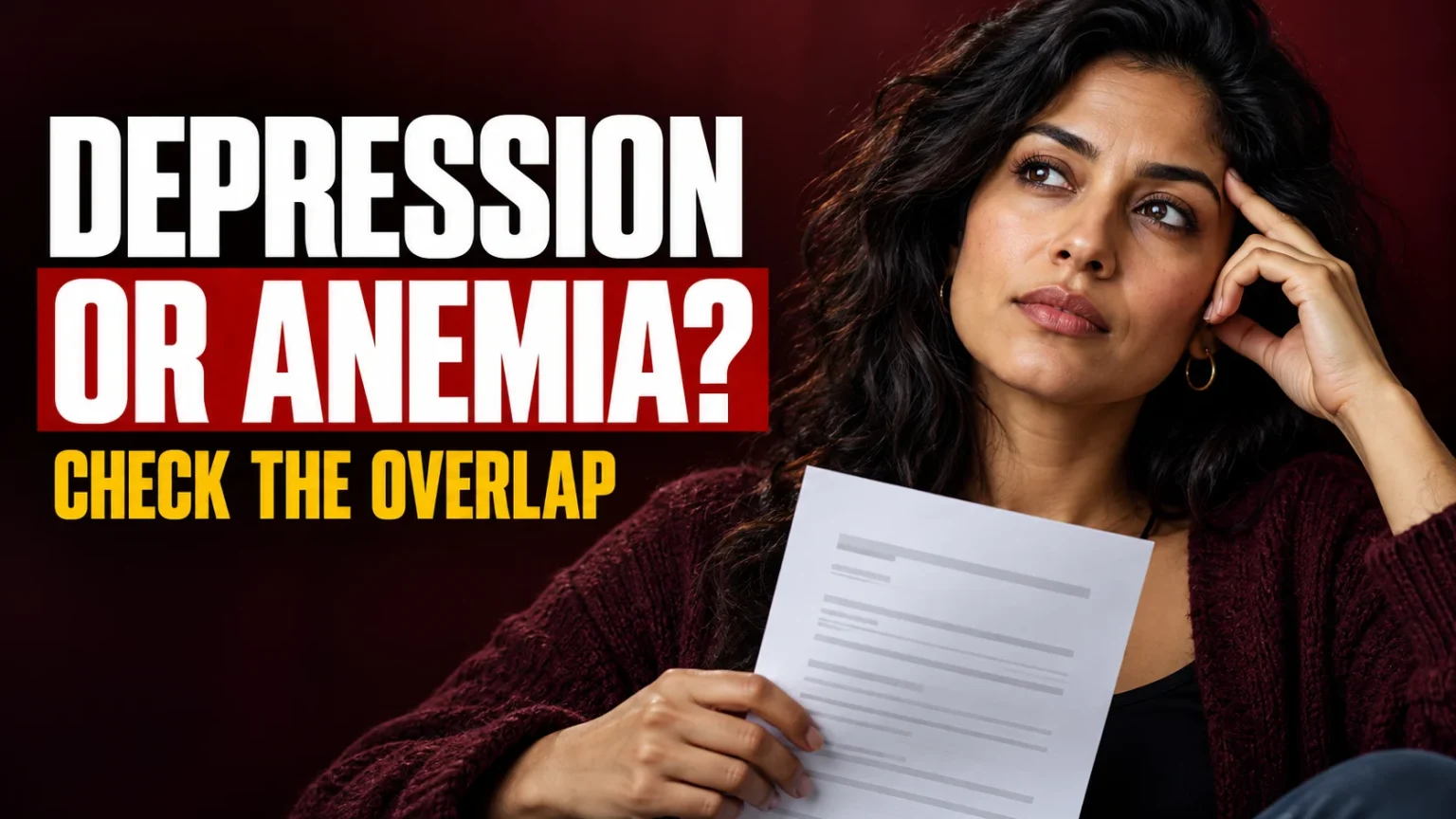 Depression Or Anemia Feature