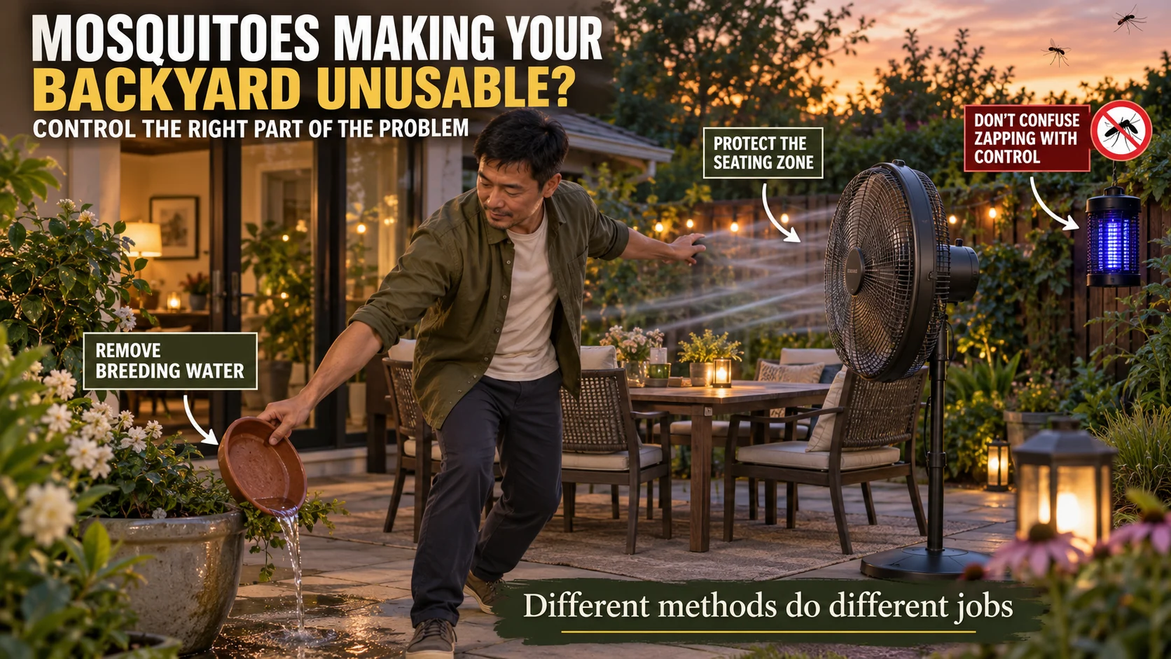 Mosquitoes Make Your Backyard Unusable: What Actually Helps Mosquitoes Make Your Backyard Unusable: What Actually Helps