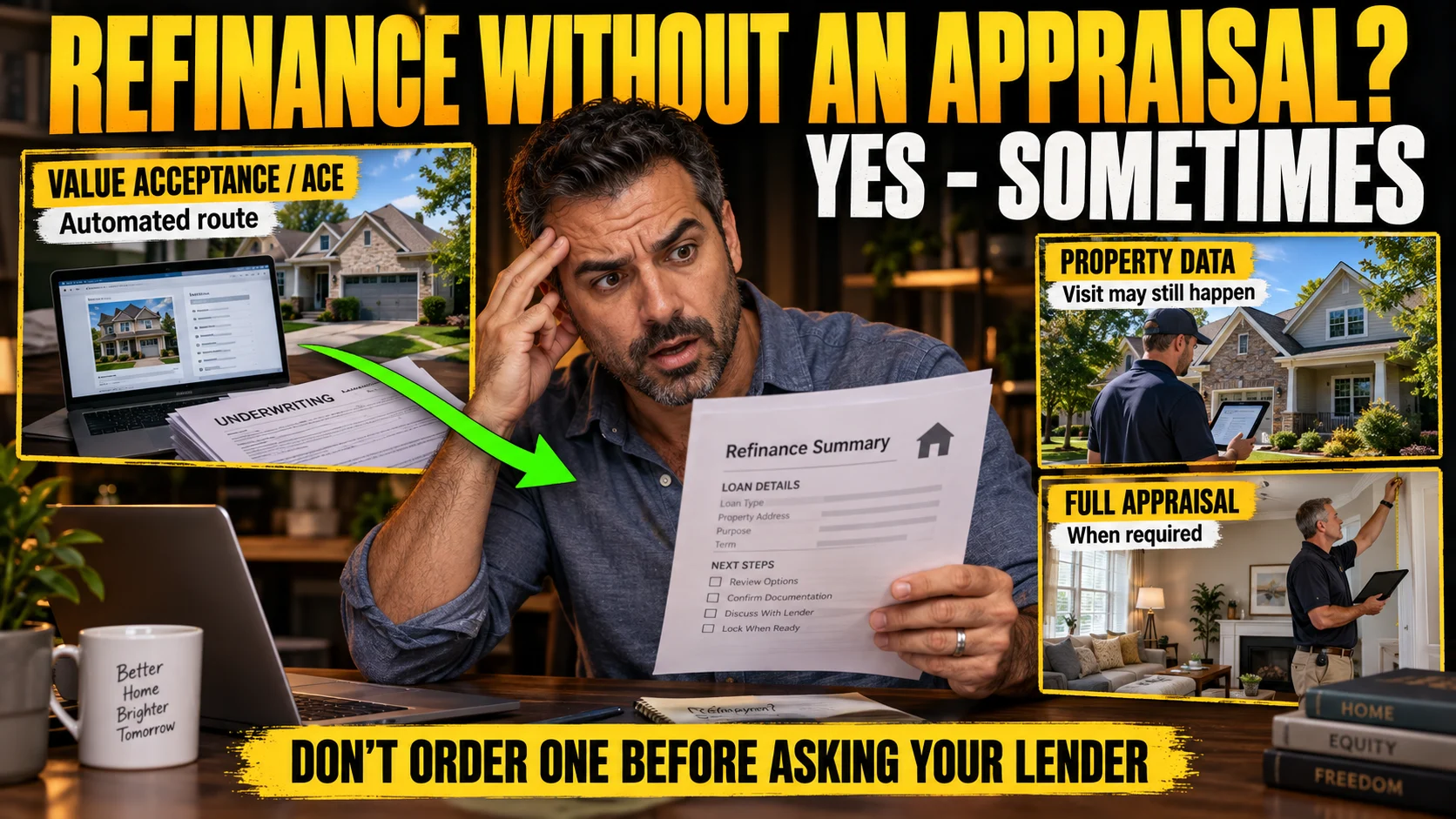 Can You Refinance Without an Appraisal? Can You Refinance Without an Appraisal?