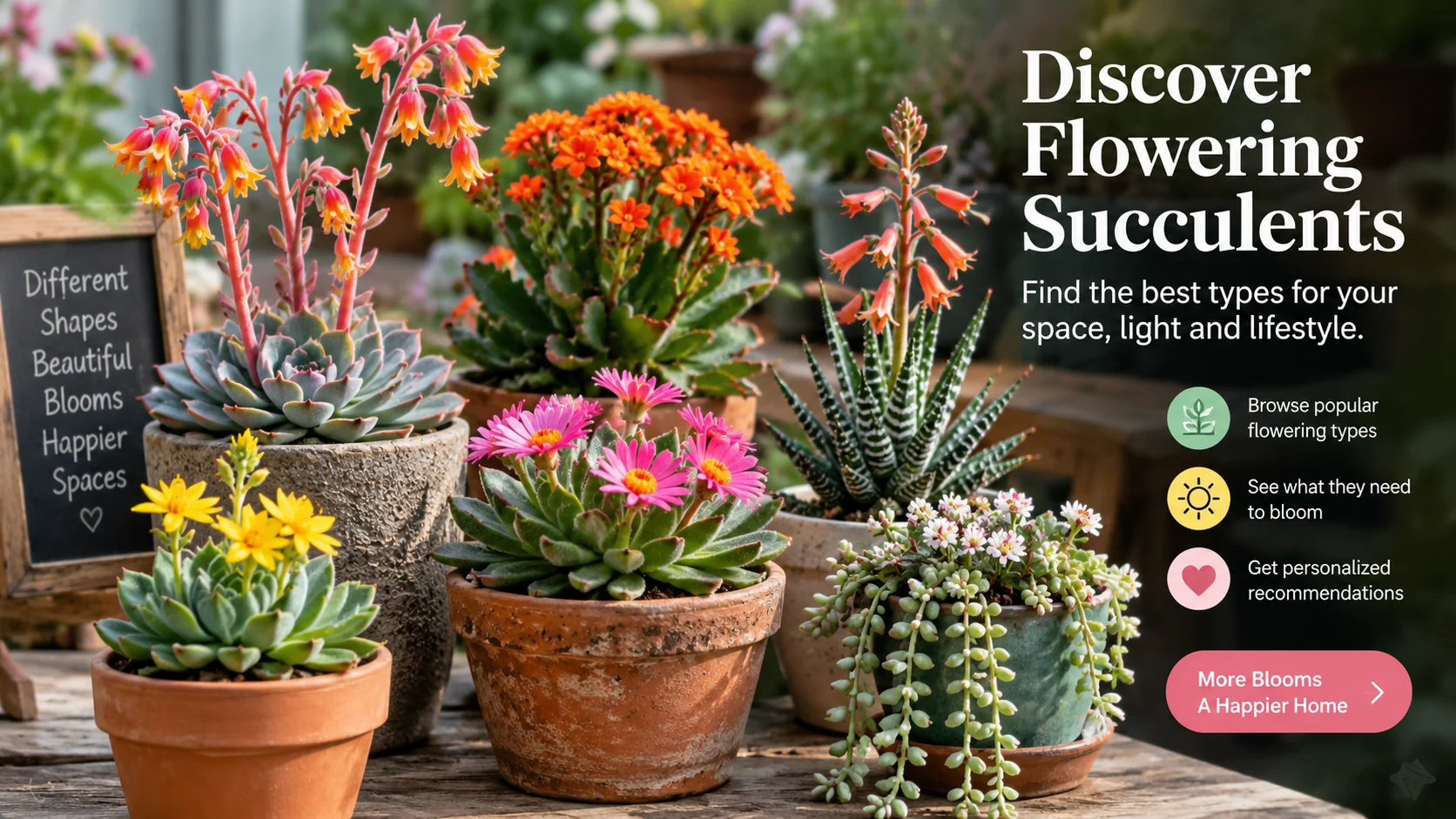 Types of Flowering Succulents: Best Blooms for Indoors and Out