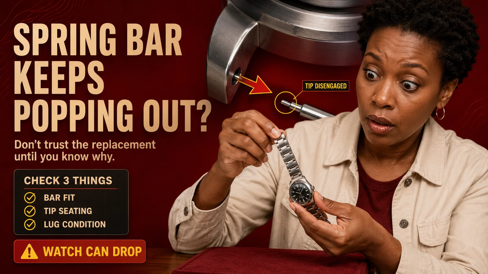 Why Your Watch Spring Bar Keeps Popping Out Why Your Watch Spring Bar Keeps Popping Out